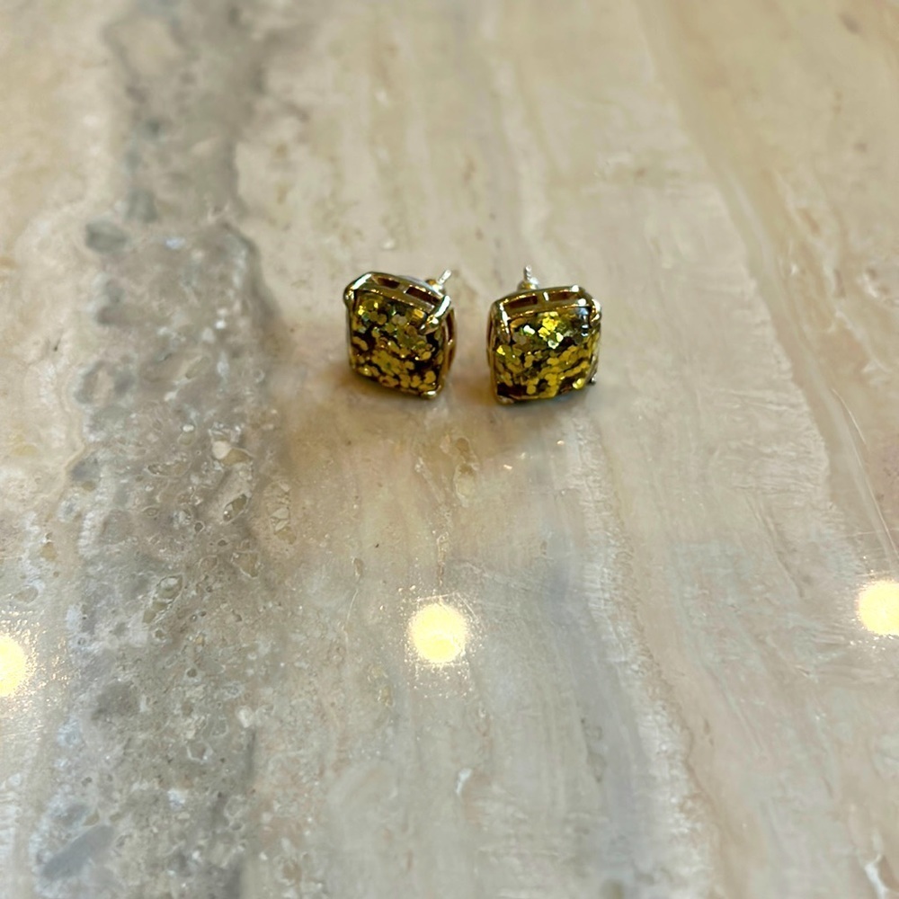 Kate Spade sparkling gold studs!